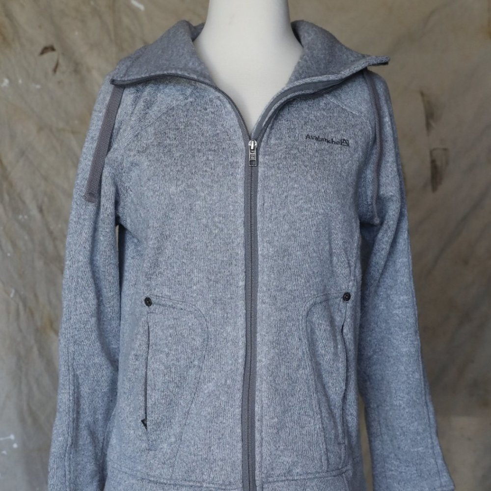 Avalanche women's turtleneck ribbed jacket sz S